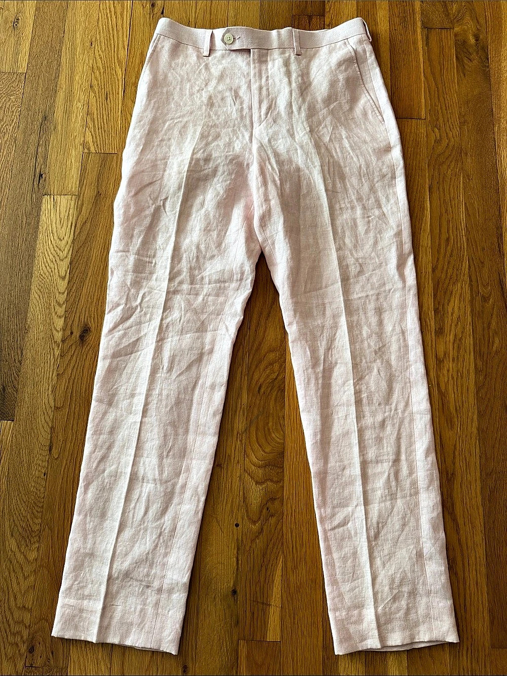 Lauren Ralph Lauren 100% Linen Straight Leg Dress Pants Pink 18R/29”-W